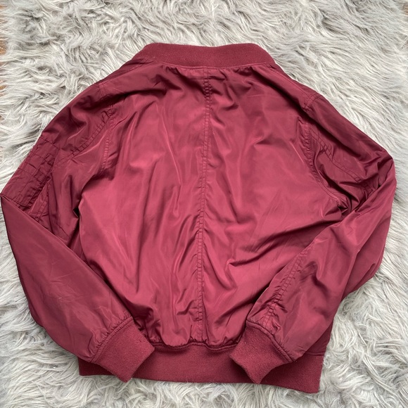 Burgundy bomber jacket - Picture 2 of 3